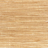 Schumacher Metallized Flax Brass Wallpaper