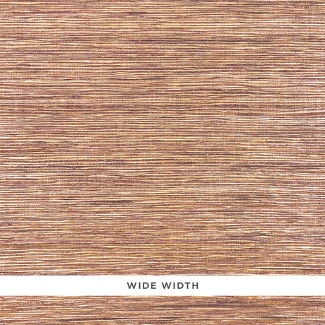 Schumacher Metallized Flax Aubergine Wallpaper