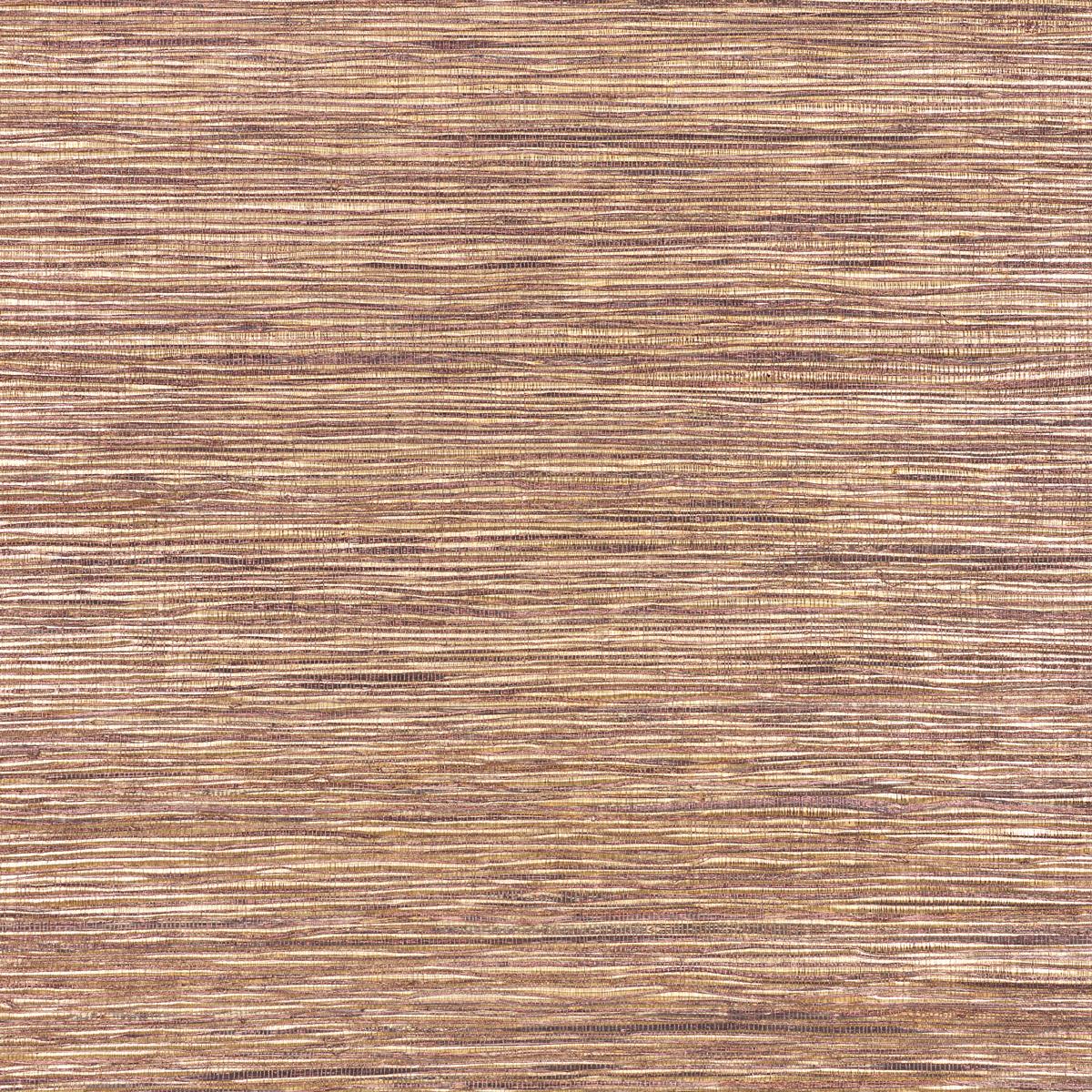 Schumacher Metallized Flax Aubergine Wallpaper
