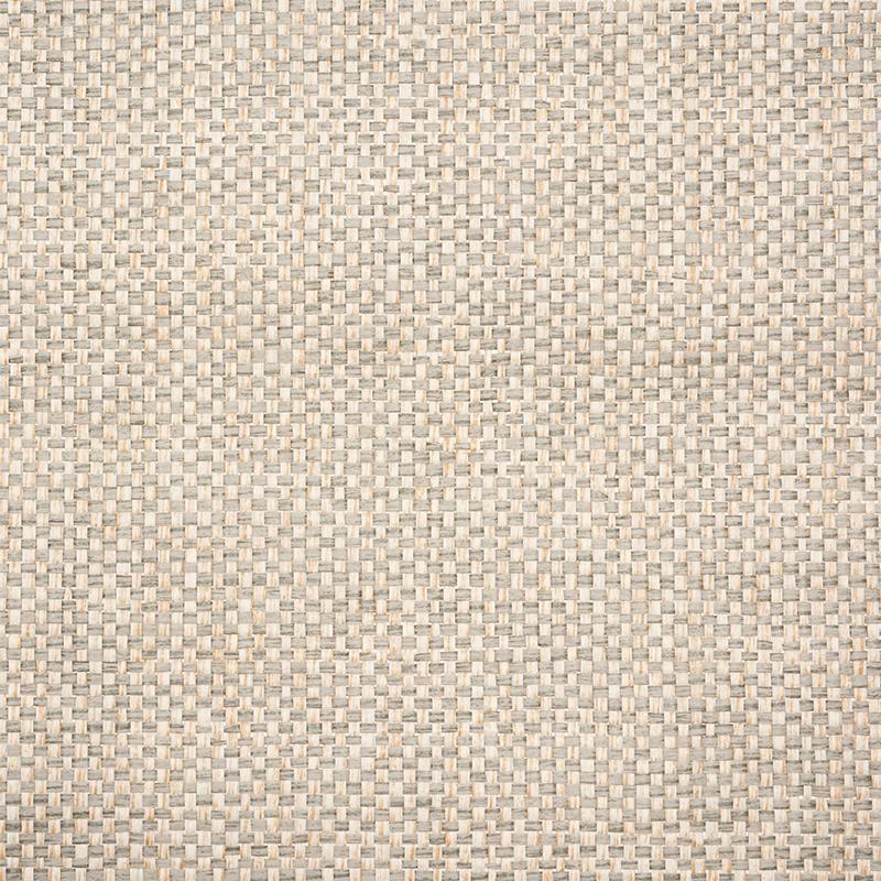 Schumacher Tonal Paperweave Granite Wallpaper