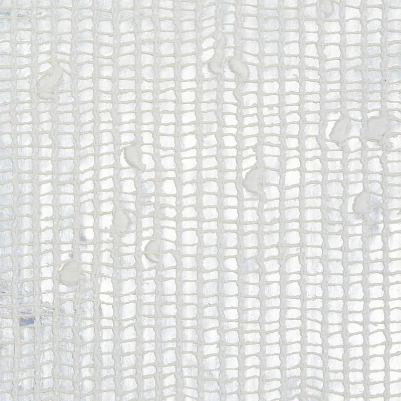 Schumacher Open Linen Weave Silver Wallpaper