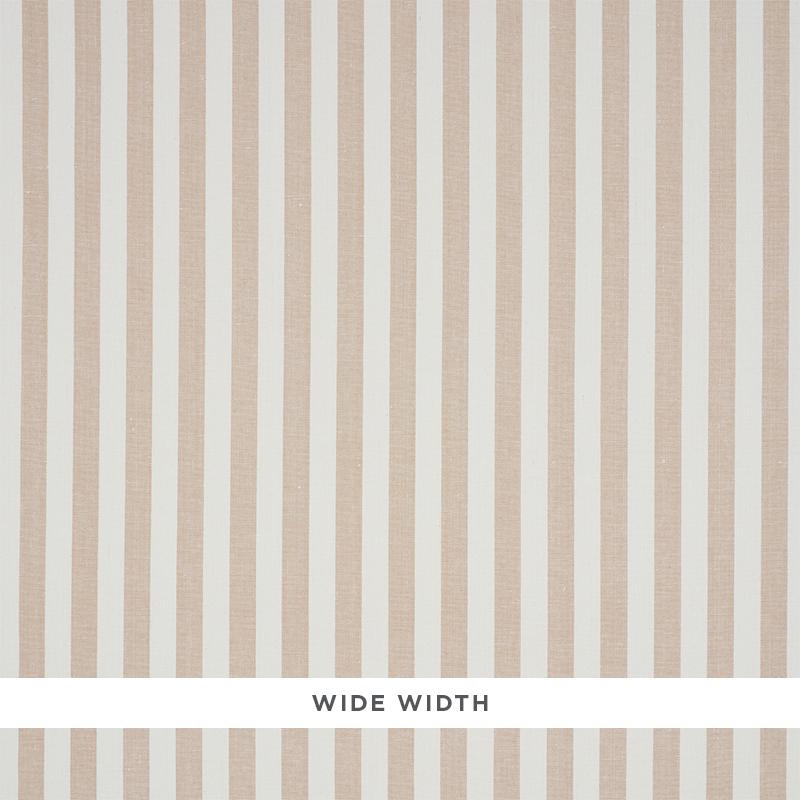 Schumacher Linen Stripe Sand Wallpaper