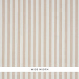 Schumacher Linen Stripe Sand Wallpaper