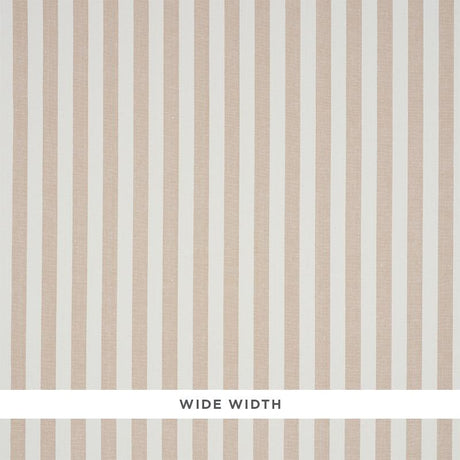 Schumacher Linen Stripe Sand Wallpaper