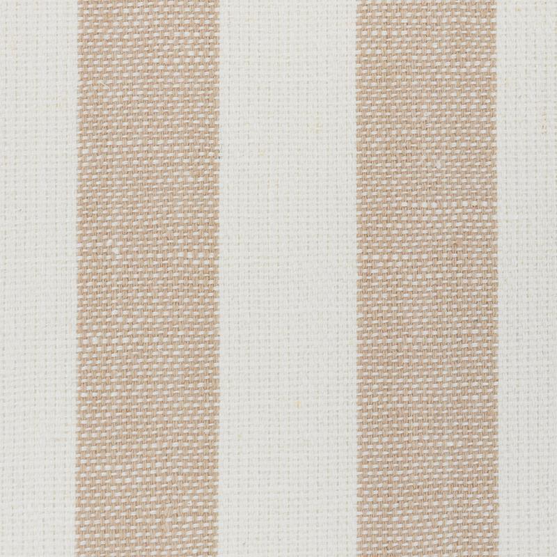Schumacher Linen Stripe Sand Wallpaper