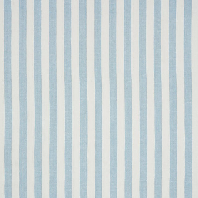 Schumacher Linen Stripe Sky Wallpaper