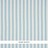 Schumacher Linen Stripe Sky Wallpaper