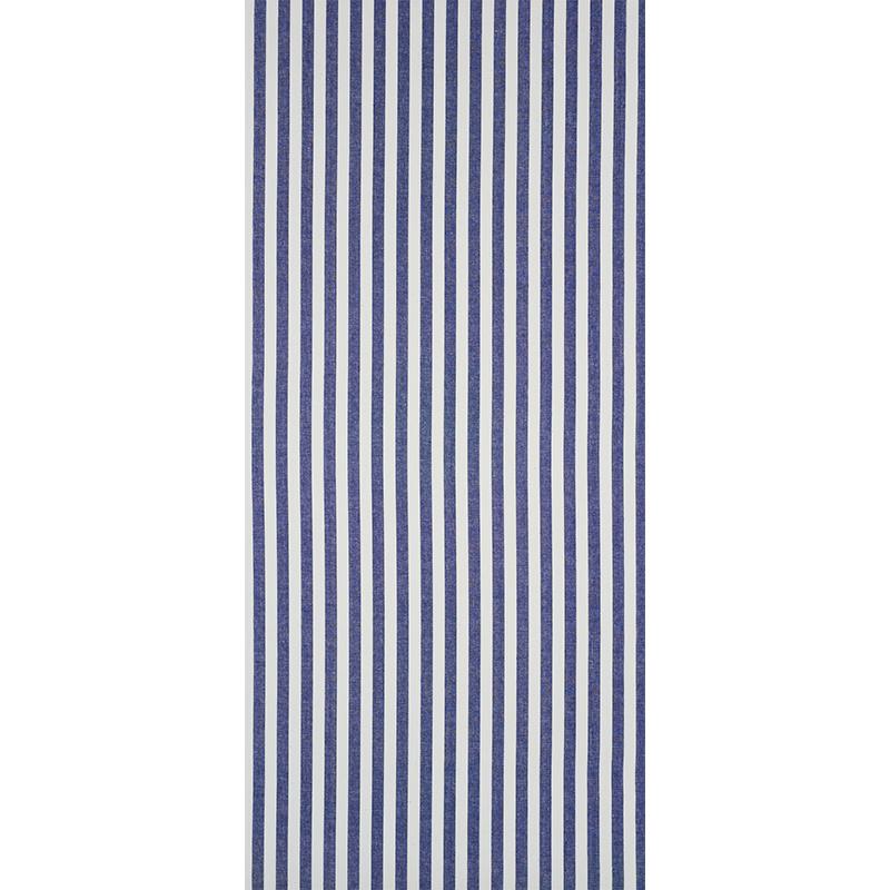 Schumacher Linen Stripe Indigo Wallpaper