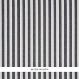 Schumacher Linen Stripe Black Wallpaper