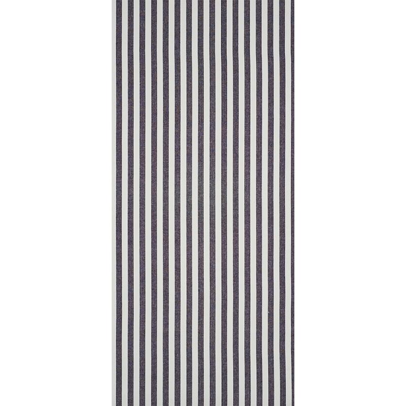 Schumacher Linen Stripe Black Wallpaper