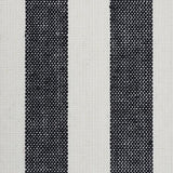 Schumacher Linen Stripe Black Wallpaper