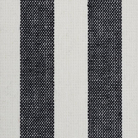 Schumacher Linen Stripe Black Wallpaper