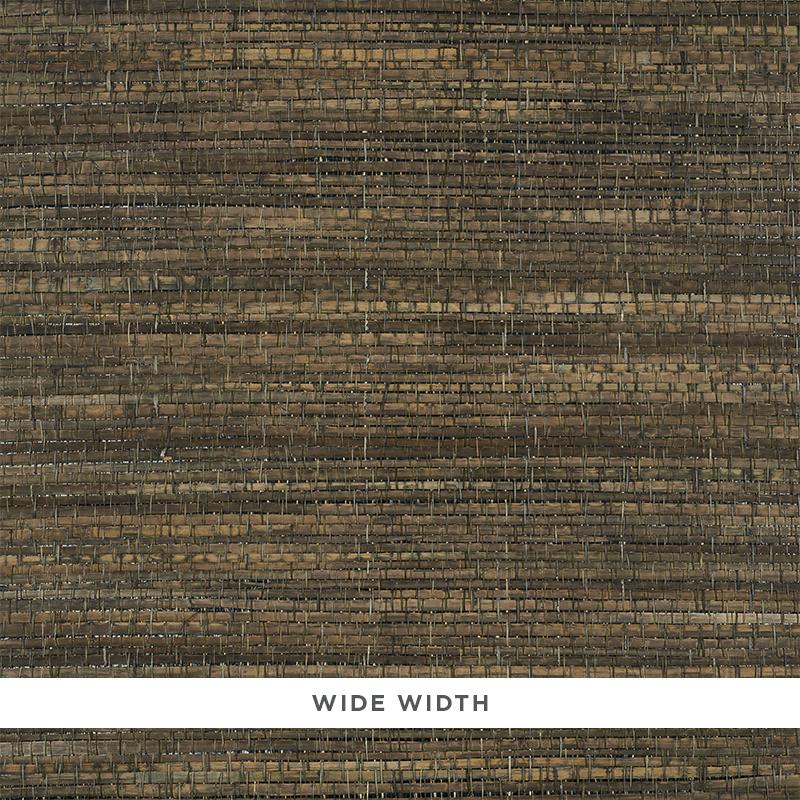 Schumacher Palm Weave Bark Wallpaper