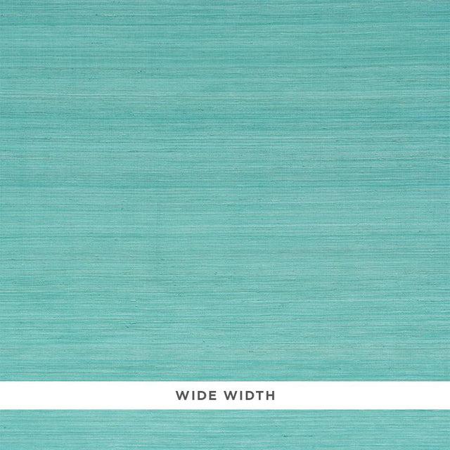 Schumacher Silk Strie Aqua Wallpaper