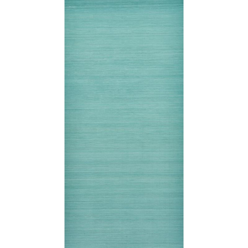 Schumacher Silk Strie Aqua Wallpaper