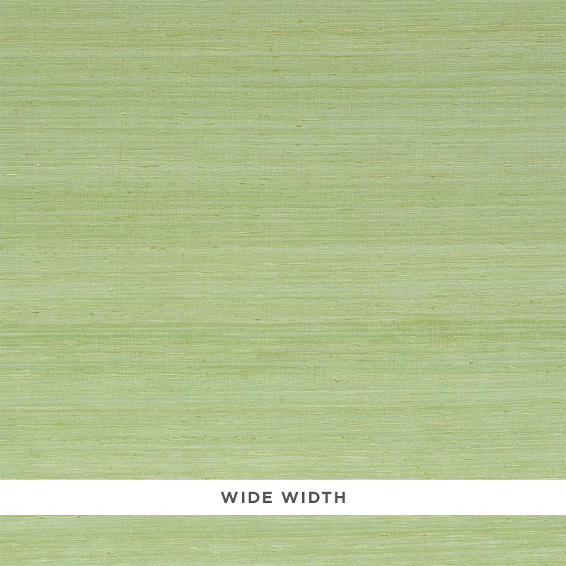 Schumacher Silk Strie Leaf Wallpaper