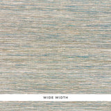 Schumacher Metallized Flax Peacock Wallpaper