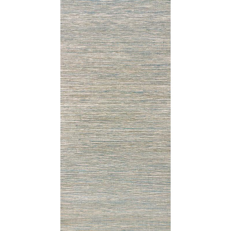 Schumacher Metallized Flax Peacock Wallpaper