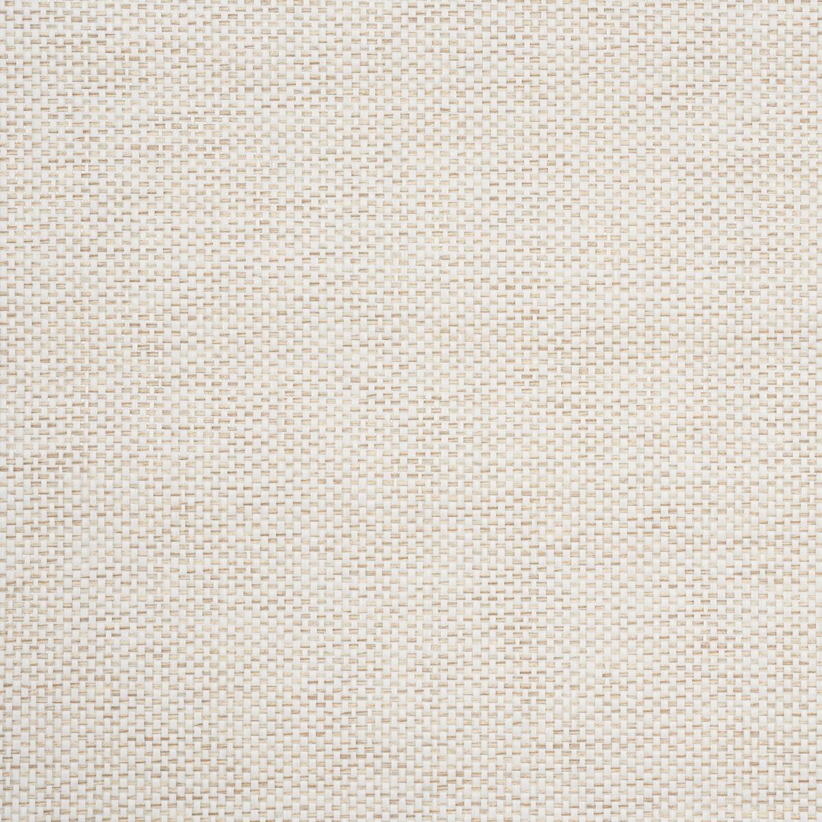 Schumacher Tonal Paperweave Ivory Wallpaper