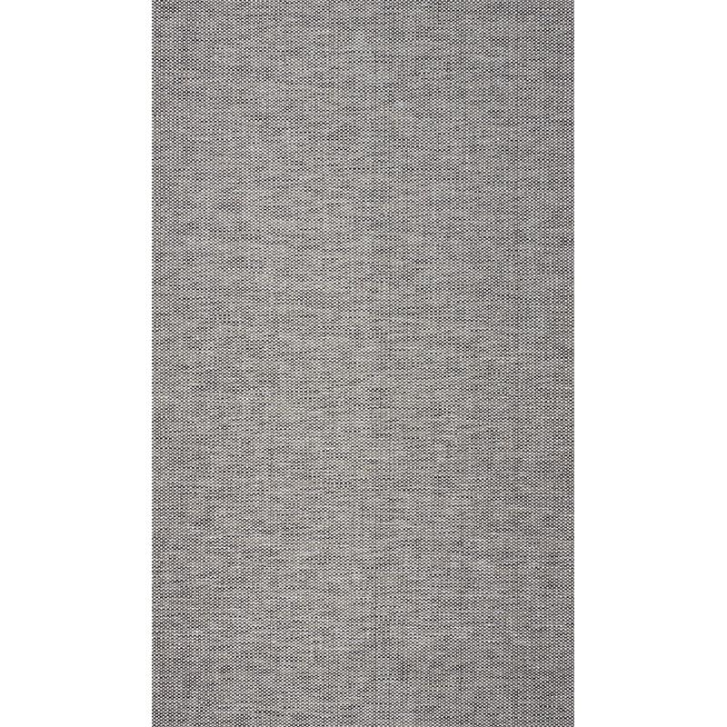 Schumacher Metal Paperweave Charcoal Wallpaper