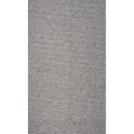 Schumacher Metal Paperweave Charcoal Wallpaper