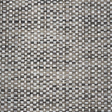 Schumacher Metal Paperweave Charcoal Wallpaper