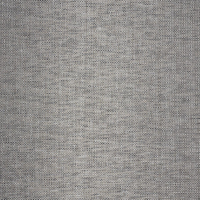 Schumacher Metal Paperweave Charcoal Wallpaper