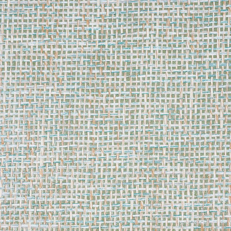 Schumacher Open Paperweave Spruce Wallpaper