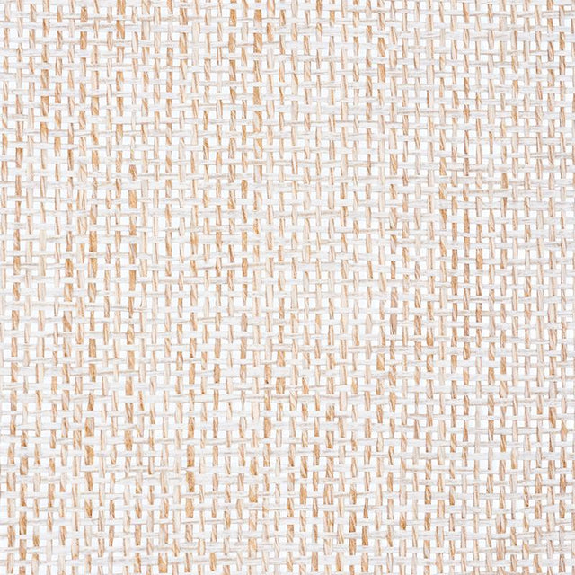 Schumacher Open Paperweave Shimmer Platinum Wallpaper