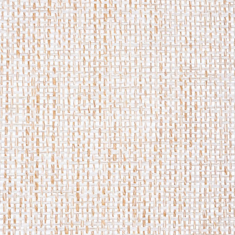 Schumacher Open Paperweave Shimmer Platinum Wallpaper