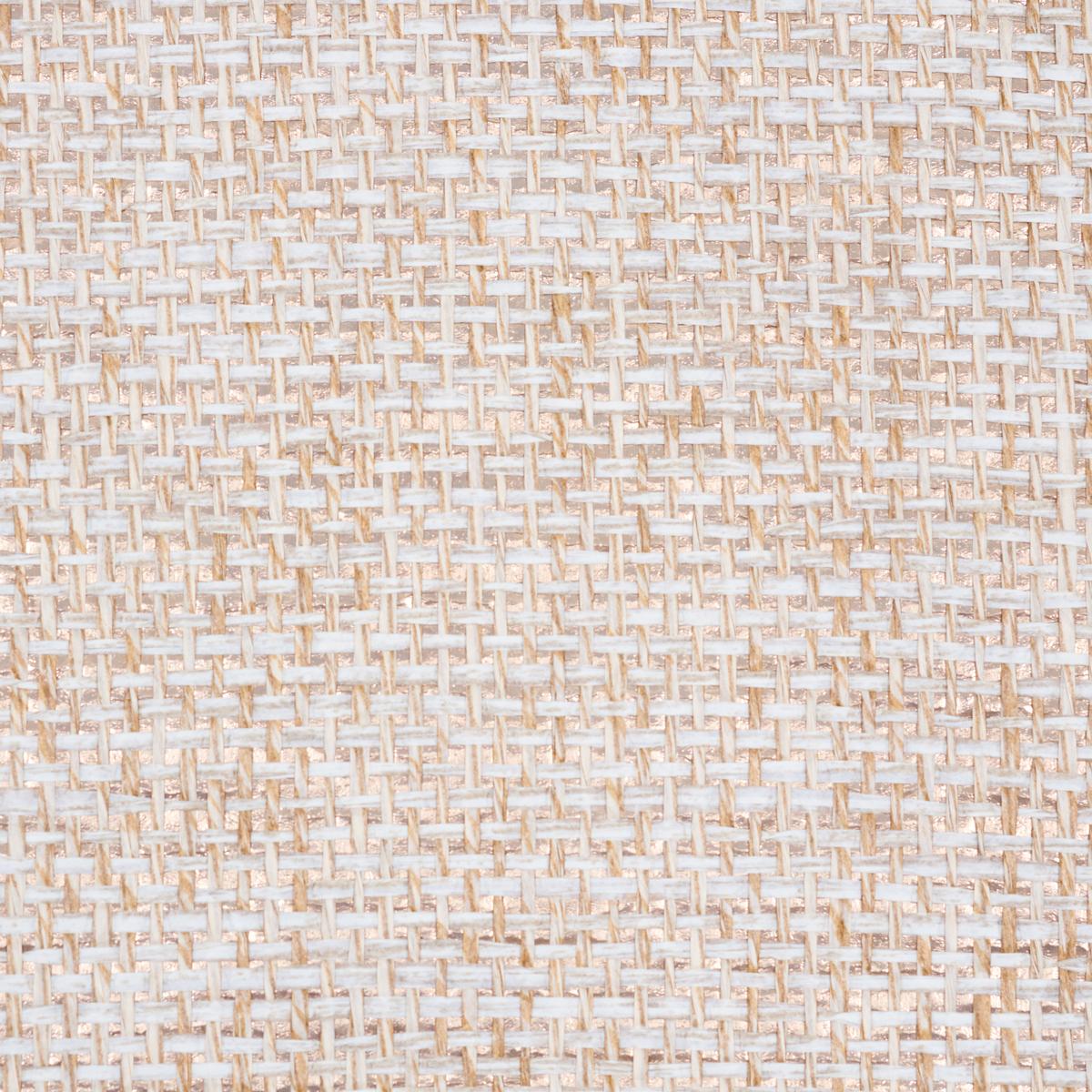 Schumacher Open Paperweave Shimmer Copper Wallpaper