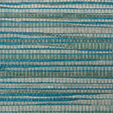Schumacher Dyed Raffia Blue Wallpaper