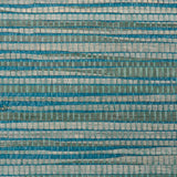 Schumacher Dyed Raffia Blue Wallpaper
