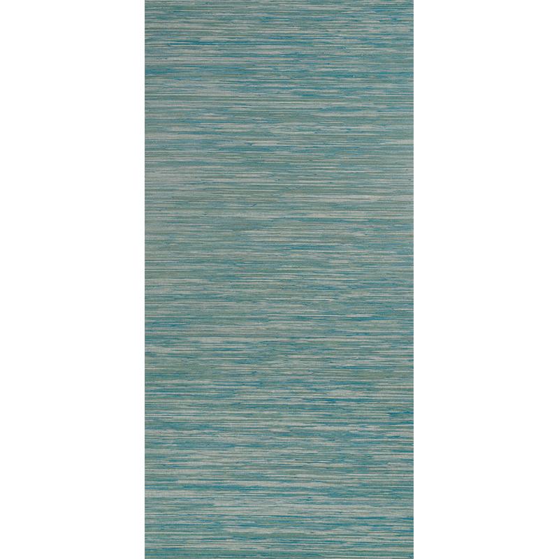 Schumacher Dyed Raffia Blue Wallpaper