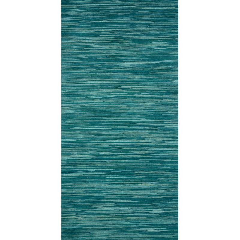 Schumacher Dyed Raffia Peacock Wallpaper