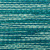 Schumacher Dyed Raffia Peacock Wallpaper