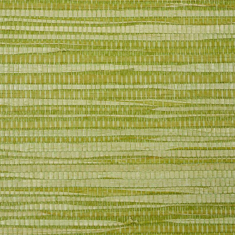Schumacher Dyed Raffia Leaf Wallpaper