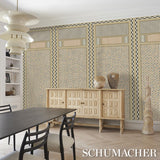 Schumacher Robinchon Panel B Brown Wallpaper
