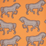 Schumacher Faubourg Orange Wallpaper