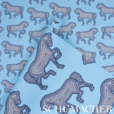 Schumacher Faubourg Blue Wallpaper