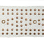 Schumacher Studded Leather Ivory Trim