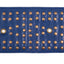 Schumacher Studded Leather Navy Trim