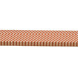 Schumacher Orange Chevron Twill Tape