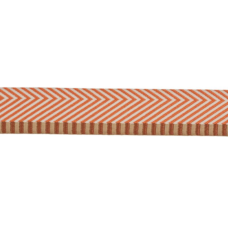 Schumacher Orange Chevron Twill Tape