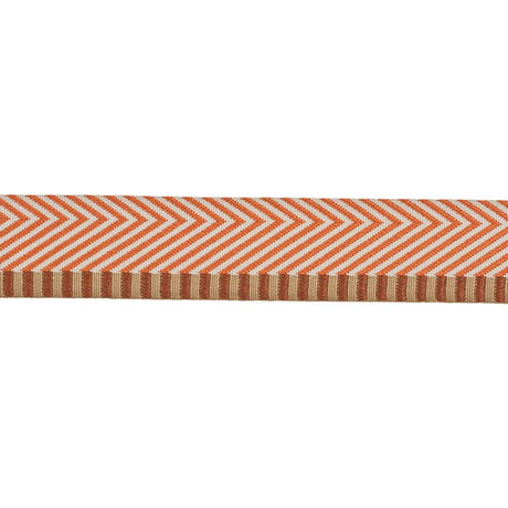 Schumacher Orange Chevron Twill Tape