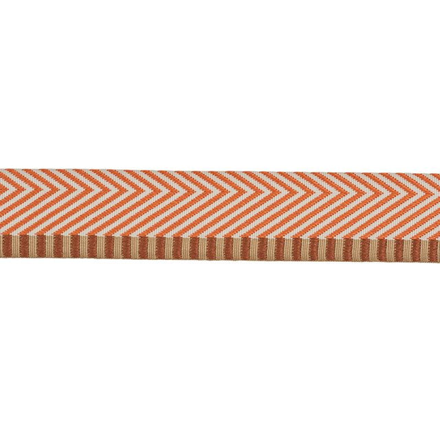 Schumacher Orange Chevron Twill Tape