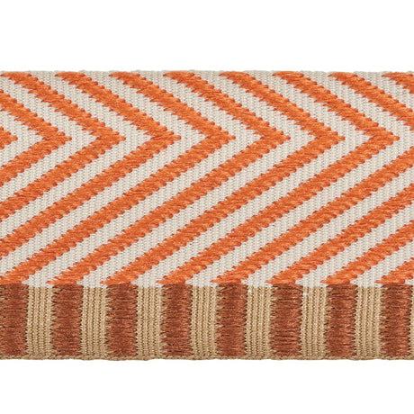 Schumacher Orange Chevron Twill Tape