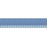 Schumacher Blue Chevron Twill Tape