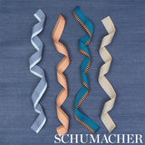 Schumacher Blue Chevron Twill Tape