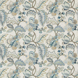 Lee Jofa Orford Embroidery Blue/Gold Fabric